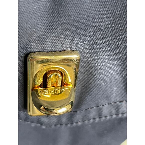 Ralph Lauren Lauren Dry Goods Navy Coated Canvas Jacket - Picture 8 of 10